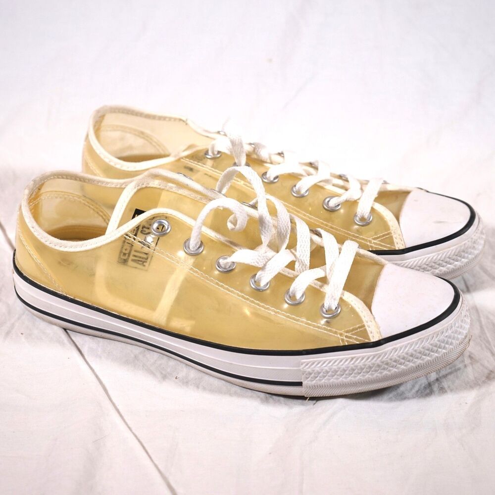 Converse Clear See Through Sneakers Rare Mens Size 7.5